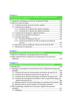 Les parcours sahariens: Dynamique et Gestion