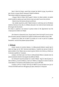Mise en place d'un systeme de reference et de contre-reference