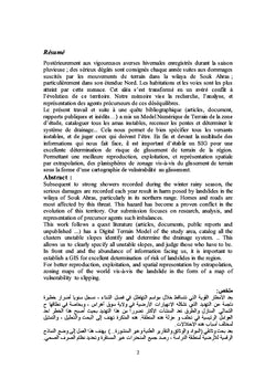 Contrôle les facteurs géologiques, Elaboration d'un SIG