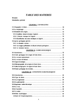 Contrôle les facteurs géologiques, Elaboration d'un SIG