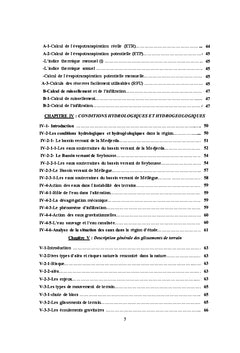 Contrôle les facteurs géologiques, Elaboration d'un SIG