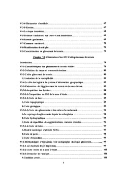 Contrôle les facteurs géologiques, Elaboration d'un SIG