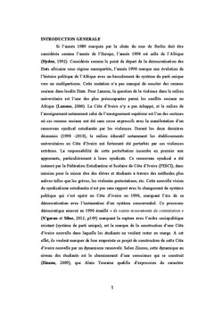 Usages et signification de la violence syndicale estudiantine