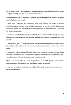 Etat actuel du reboisement de la mangrove