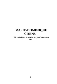 Le Pere Marie-Dominique Chenu