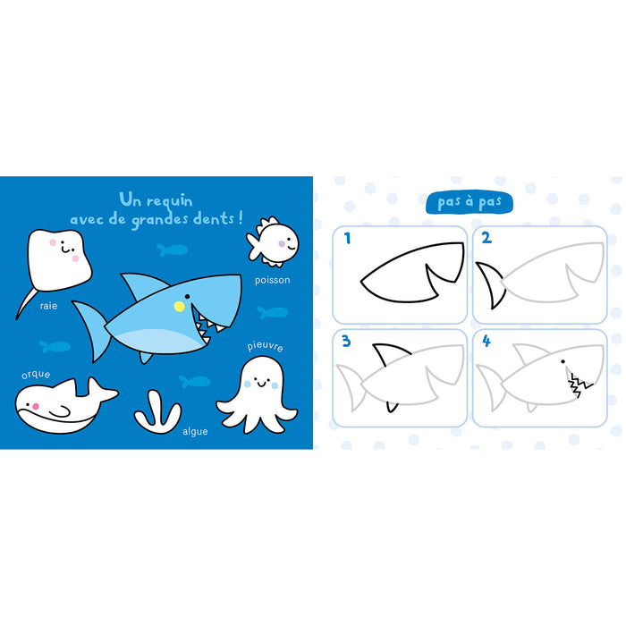 Mon ardoise magique pour dessiner pas à pas - L'Océan