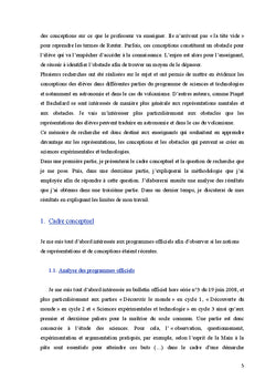 Les representations traduisent-elles les obstacles aux apprentissages?