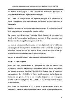 Le Transport Maritime au BÉNIN