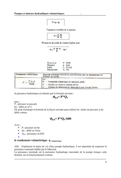 Pompes et moteurs hydrauliques volumétriques