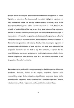 La reserve impartageable des societes cooperatives