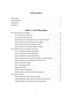 Etude et optimisation des procédés de distillation solaire