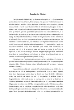 Etude et optimisation des procédés de distillation solaire