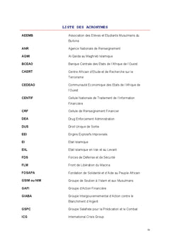 Lutte contre le financement du terrorisme au Burkina Faso