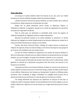 Quelques manoeuvres pour la reconstitution médiévale