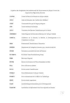 Les changements anticonstitutionnels de gouvernement en Afrique