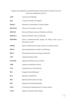 Les changements anticonstitutionnels de gouvernement en Afrique