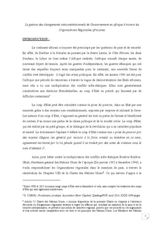 Les changements anticonstitutionnels de gouvernement en Afrique