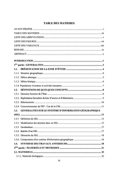 Apport des SIG dans l'evaluation des reboisements en cote d'Ivoire