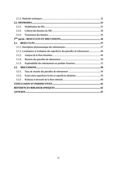 Apport des SIG dans l'evaluation des reboisements en cote d'Ivoire
