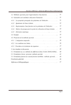 Resolution des equations de Navier Stokes bidimensionnelle