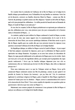 La fete de PAques et son influence sur le budget de la famille tcheque