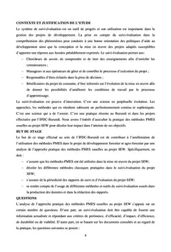 systeme de Planification du Monitoring et d'evaluation (PMES)