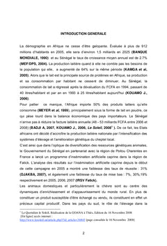 Suivi échographique de l'insémination artificielle caprine au Sénégal