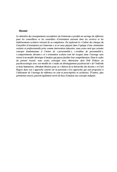 L'intervention éducative en orientation-conseil au Cameroun