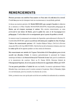 Dispositif pedagogique de la FOAD de l'Universite de Ziguinchor
