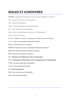 Dispositif pedagogique de la FOAD de l'Universite de Ziguinchor