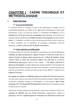 Dispositif pedagogique de la FOAD de l'Universite de Ziguinchor