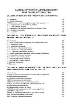 Etude des mecanismes physiques de la stabilisation des sols expansifs