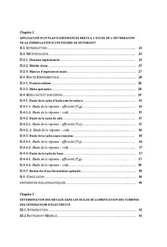 Application des plans d'experiences A l'analyse et la formulation
