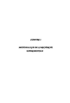 Application des plans d'experiences A l'analyse et la formulation