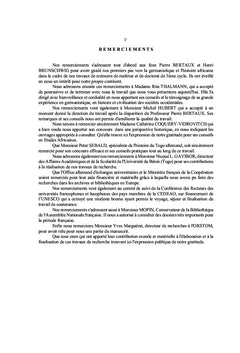 Les plantations coloniales au Togo 1884-1939