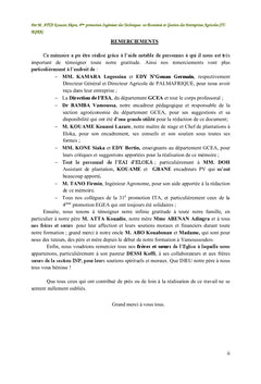 Analyse prestations de Palmafrique aux Planteurs villageois et proposition d'une strategie