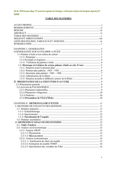Analyse prestations de Palmafrique aux Planteurs villageois et proposition d'une strategie