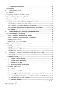 Étude d'intégration de la centrale éolienne sur le réseau SNIM-SOMELEC
