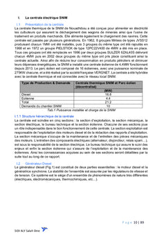 Étude d'intégration de la centrale éolienne sur le réseau SNIM-SOMELEC