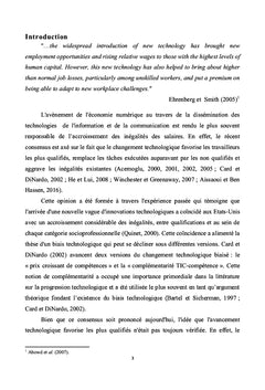 Changement technologique biaise, competences numeriques et inegalite