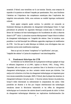 Changement technologique biaise, competences numeriques et inegalite