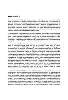 Le droit d'auteur de l'audiovisuel, une culture en evolution