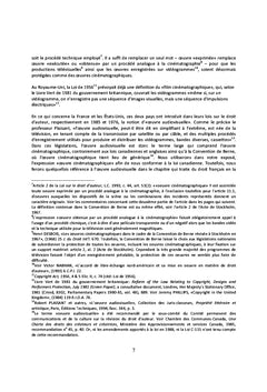 Le droit d'auteur de l'audiovisuel, une culture en evolution