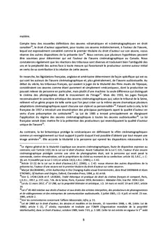Le droit d'auteur de l'audiovisuel, une culture en evolution