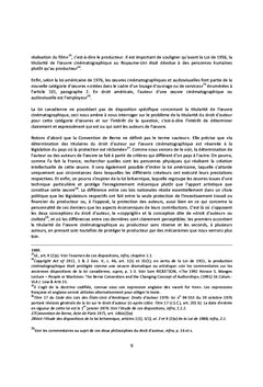 Le droit d'auteur de l'audiovisuel, une culture en evolution