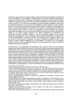 Le droit d'auteur de l'audiovisuel, une culture en evolution
