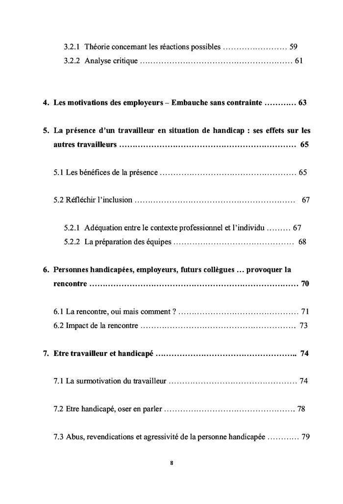 Handicap et travail ordinaire: comment favoriser l'inclusion?