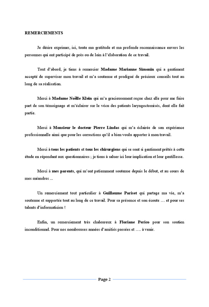 Tendances chirurgicales concernant la pose de l'implant phonatoire