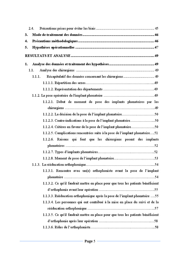 Tendances chirurgicales concernant la pose de l'implant phonatoire