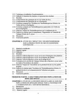 Helminthosporiose du riz au Burkina Faso